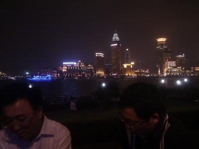 Blick vom Paulaner Biergarten auf die andere Seite des Yangste